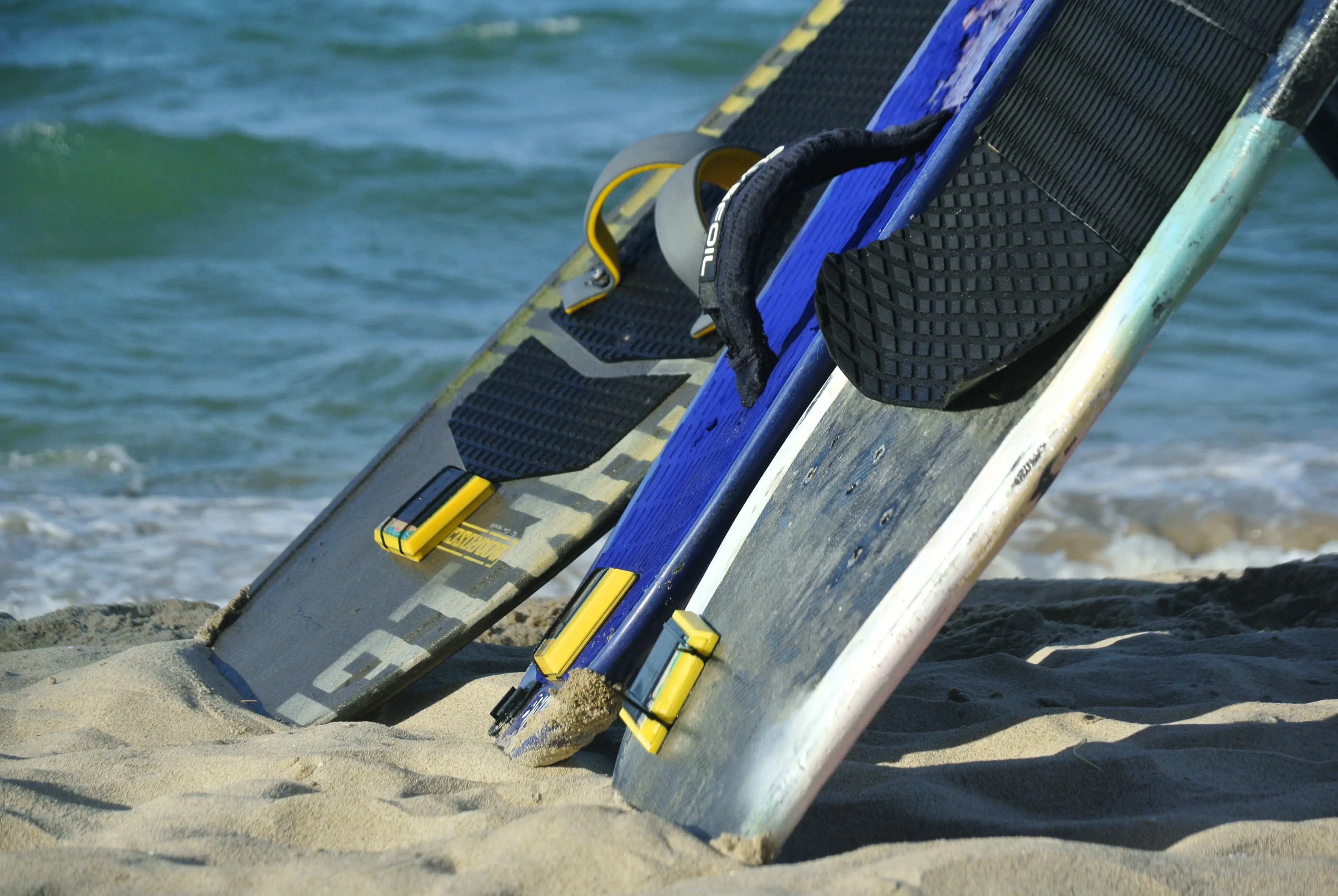 Boards on the beach